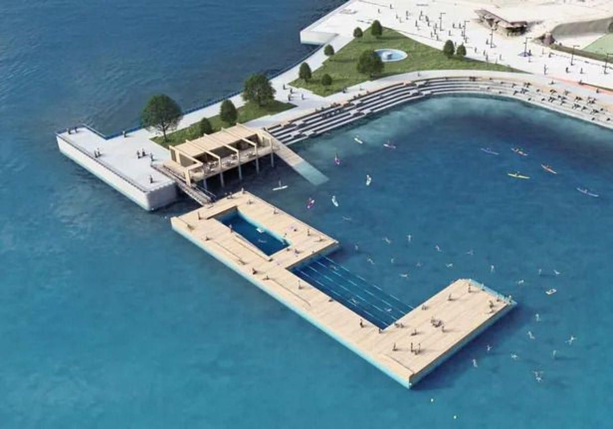 Piscina de Apartament en venda en Gijón  amb Traster