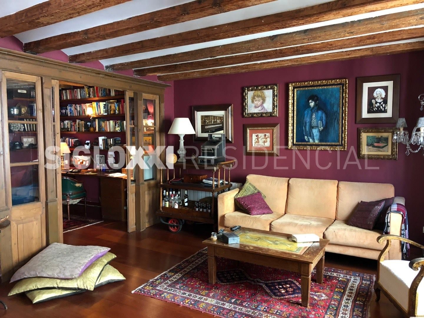 Living room of Flat for sale in  Barcelona Capital  with Air Conditioner, Heating and Balcony