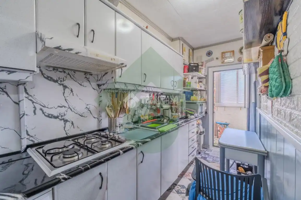 Kitchen of Flat for sale in Madrid  with Heating, Terrace and Balcony