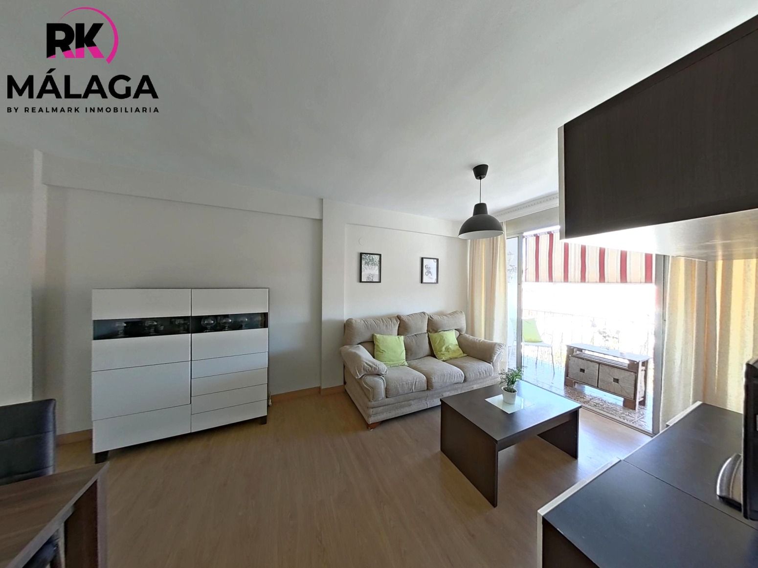 Living room of Flat to rent in Málaga Capital  with Parquet flooring and Terrace