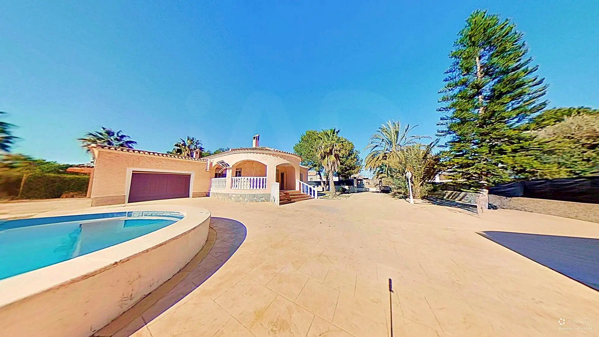 Vista exterior de Casa o xalet en venda en Dolores amb Aire condicionat, Terrassa i Piscina
