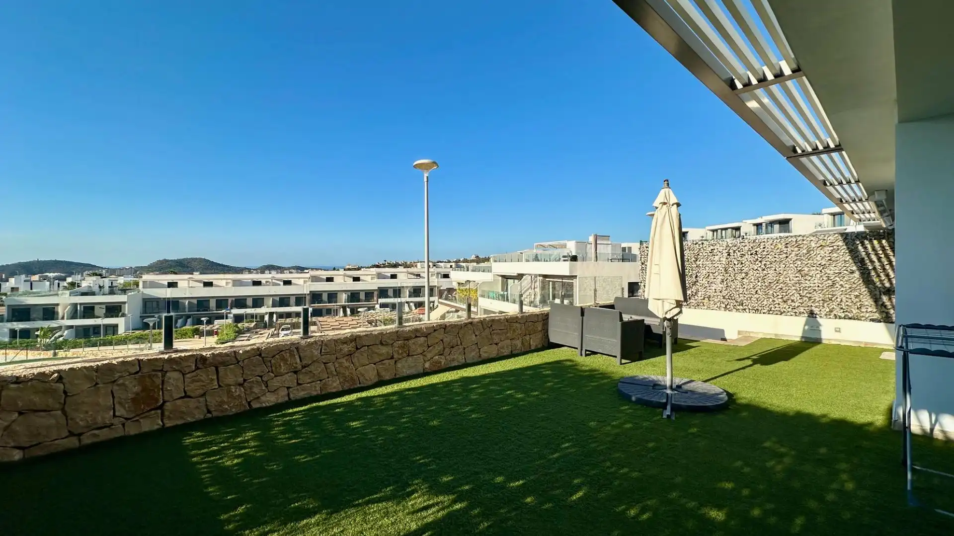 Terraza de Apartamento de alquiler en Finestrat con Aire acondicionado, Calefacción y Terraza