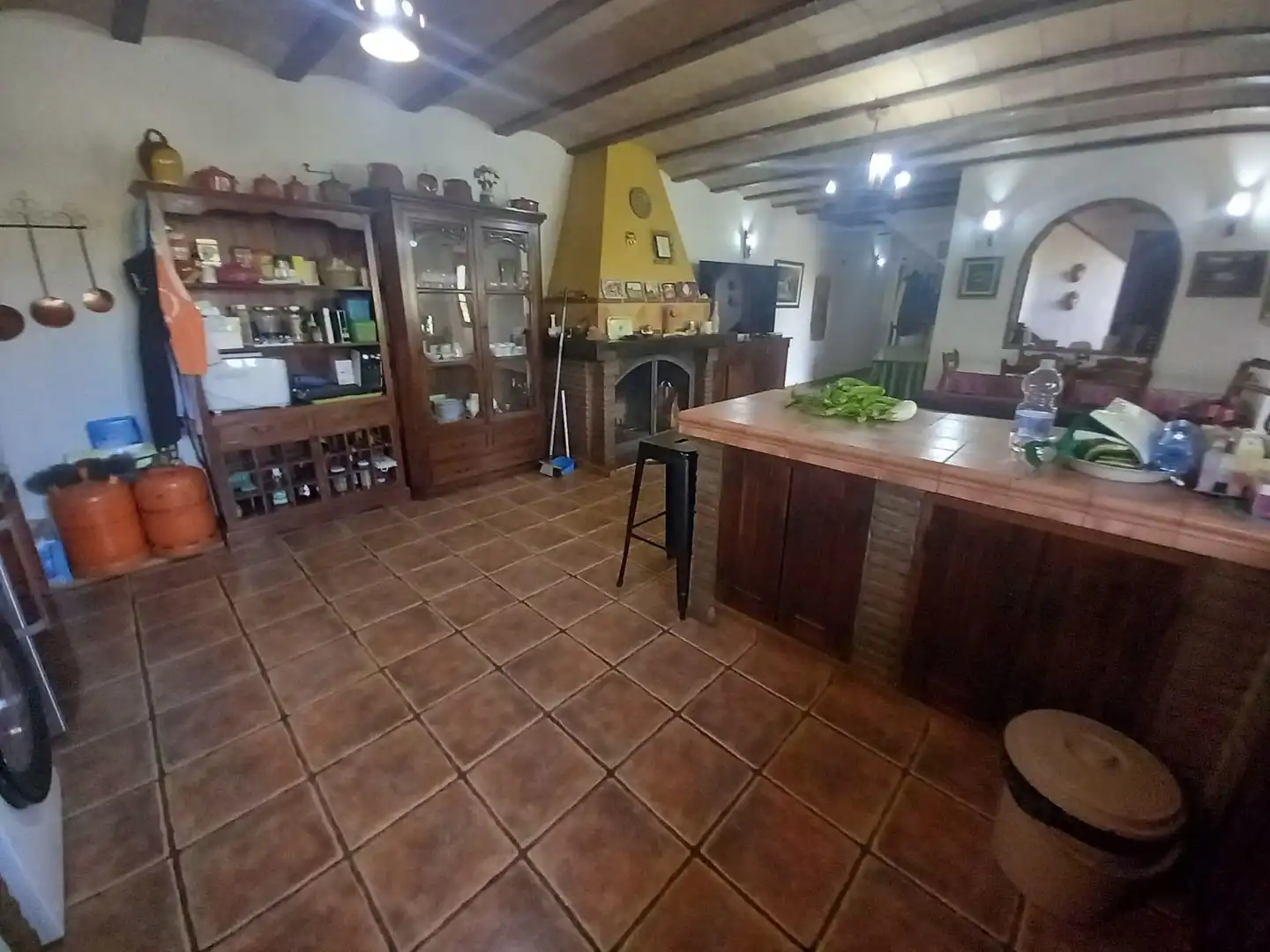 Cocina de Finca rústica en venta en Ronda con Calefacción, Jardín privado y Trastero