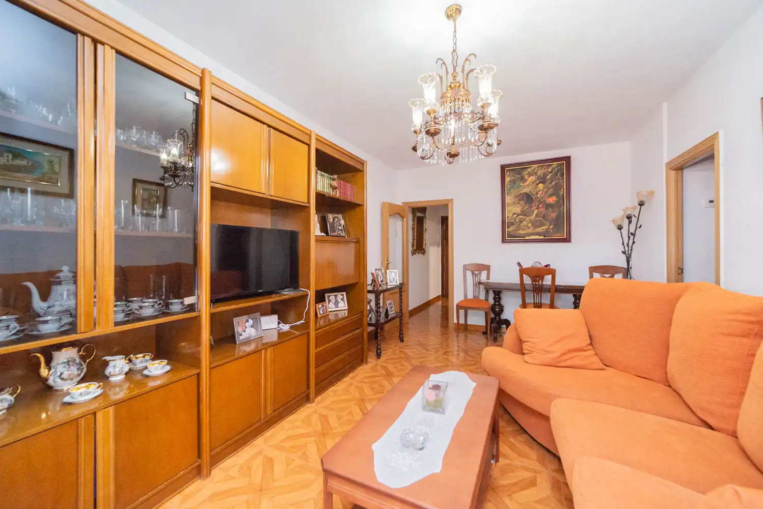 Living room of Flat for sale in Móstoles  with Furnished