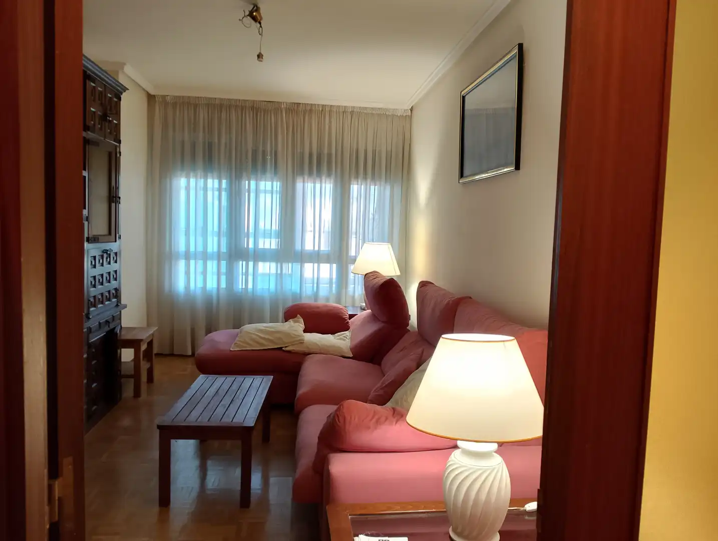 Wohnzimmer von Wohnung zur Miete in Donostia - San Sebastián  mit Heizung, Terrasse und Möbliert