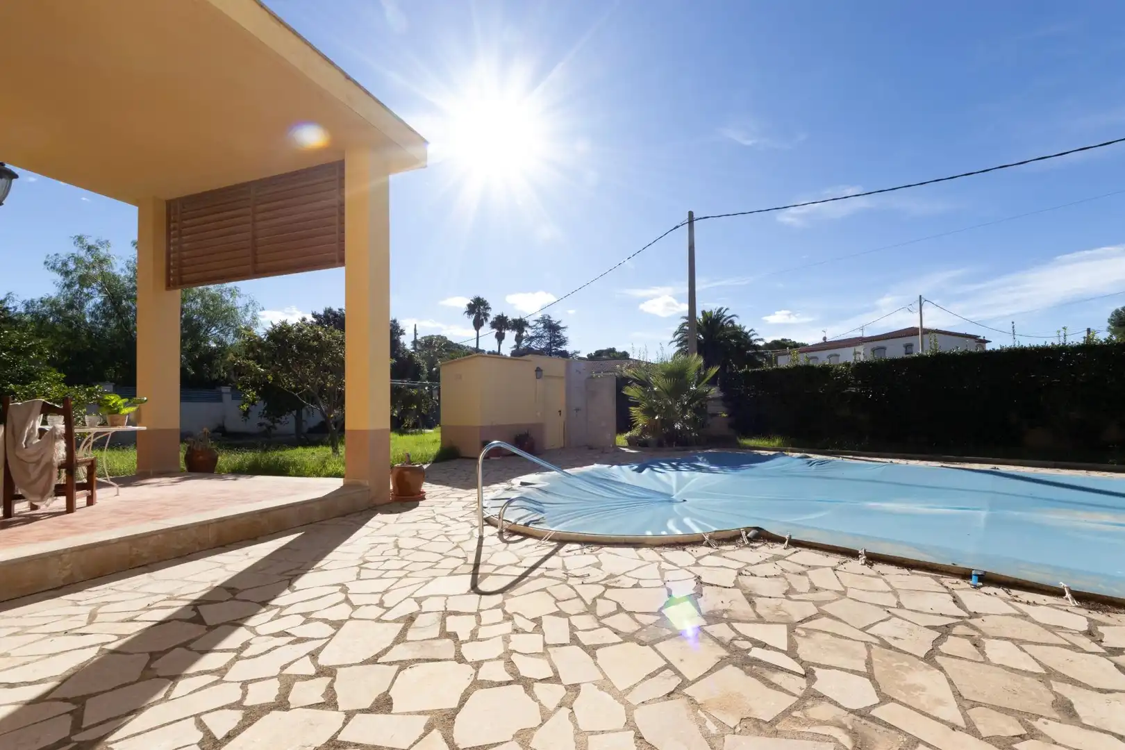 Piscina de Casa o xalet en venda en Mont-roig del Camp amb Calefacció, Jardí privat i Terrassa