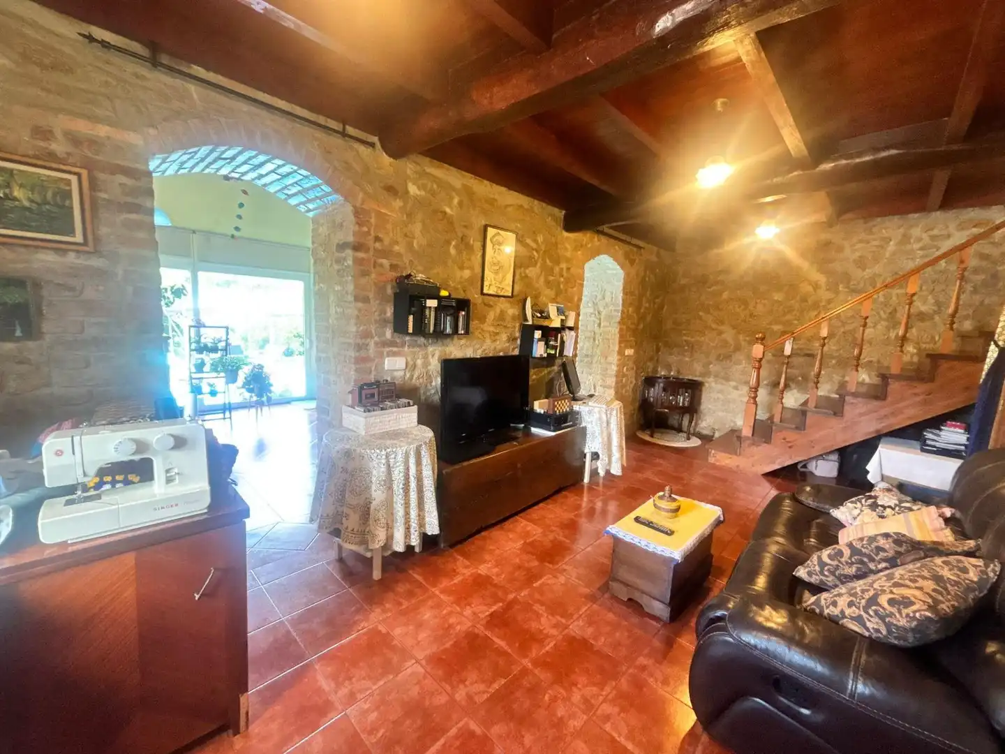Living room of Houses for sale in Langreo  with Heating, Private garden and Terrace