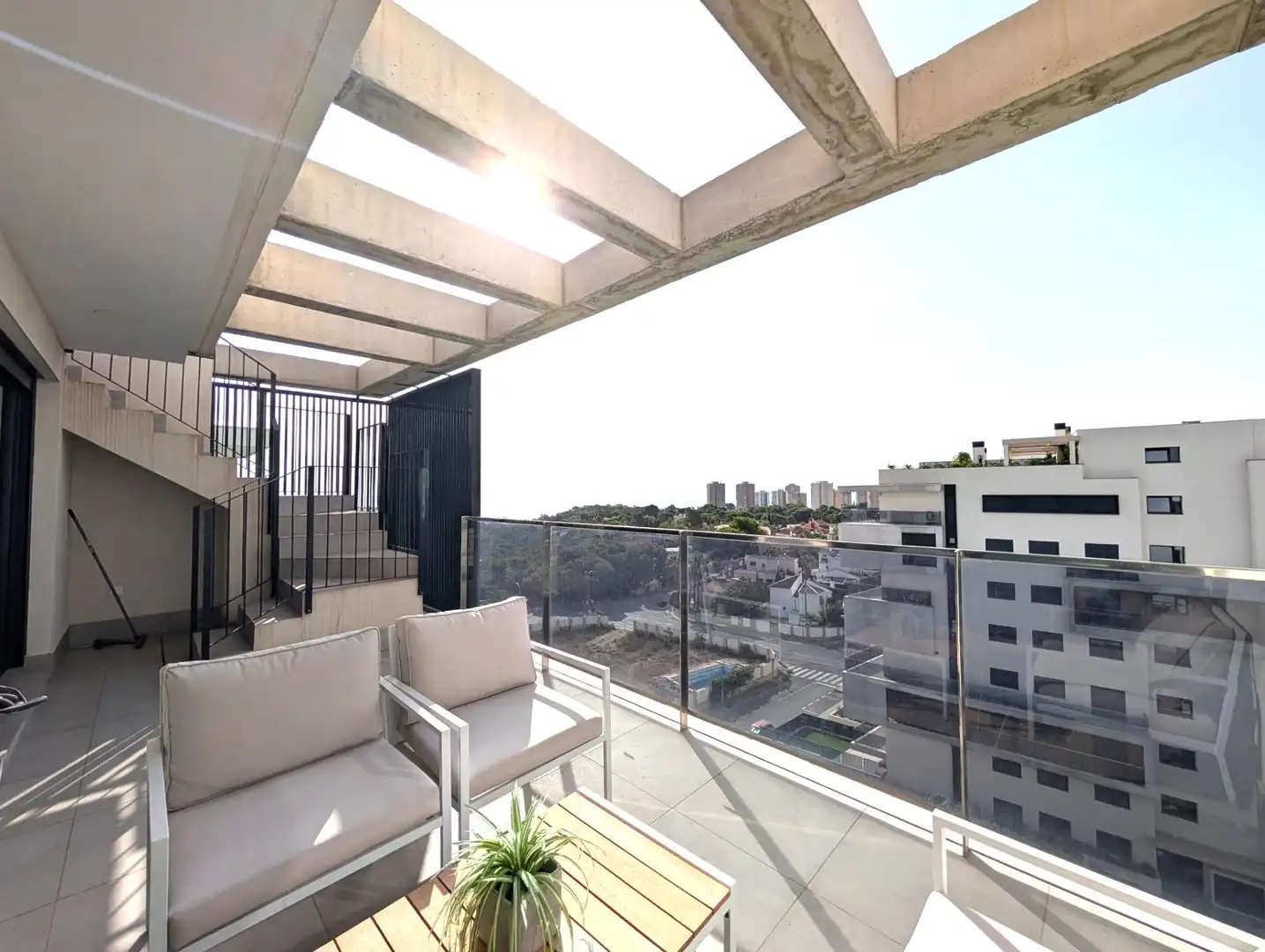 Terrasse von Dachboden zum Verkauf in Orihuela mit Klimaanlage, Heizung und Terrasse