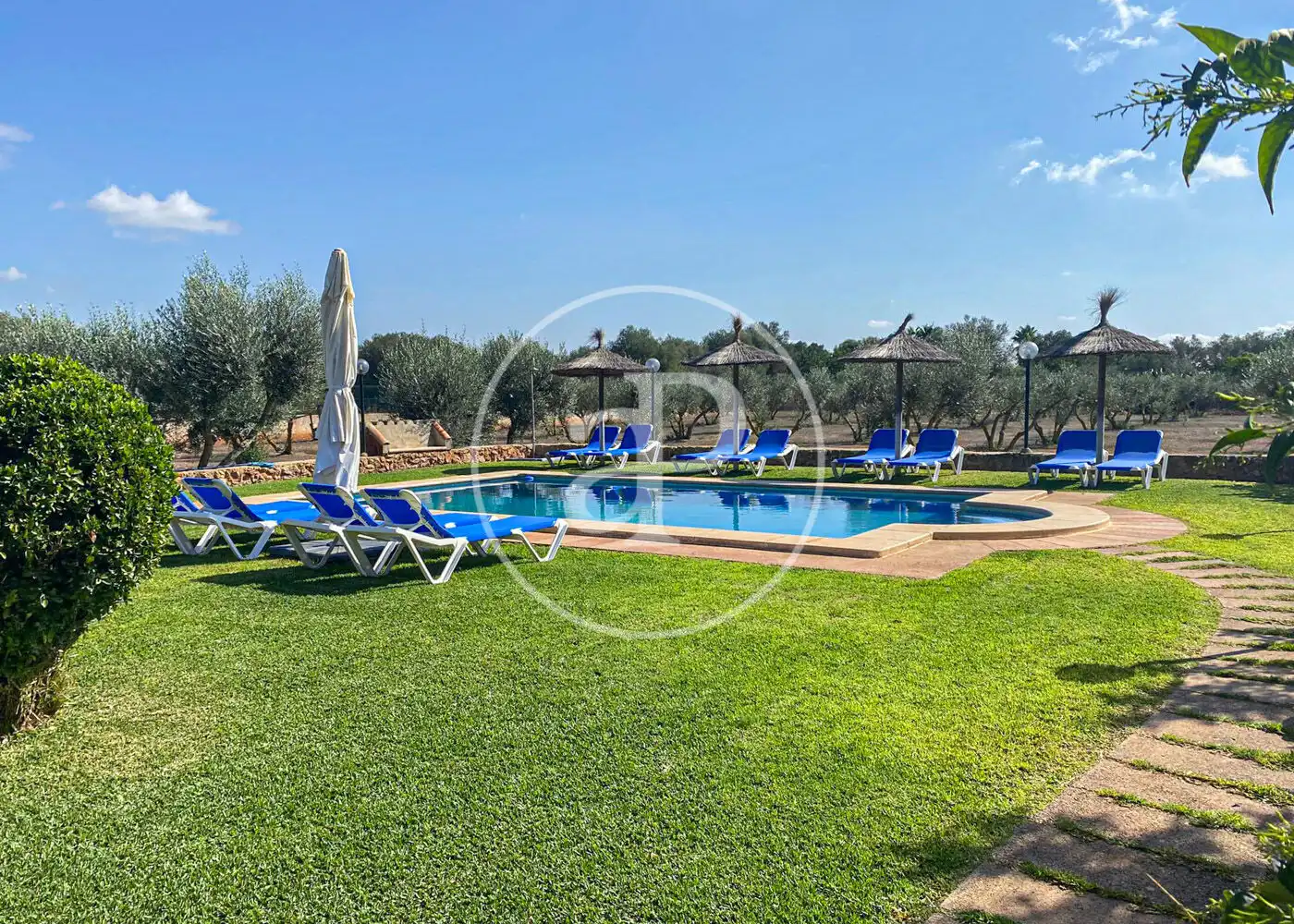 Swimming pool of Houses for rent in Llucmajor  with Air Conditioner, Heating and Private garden