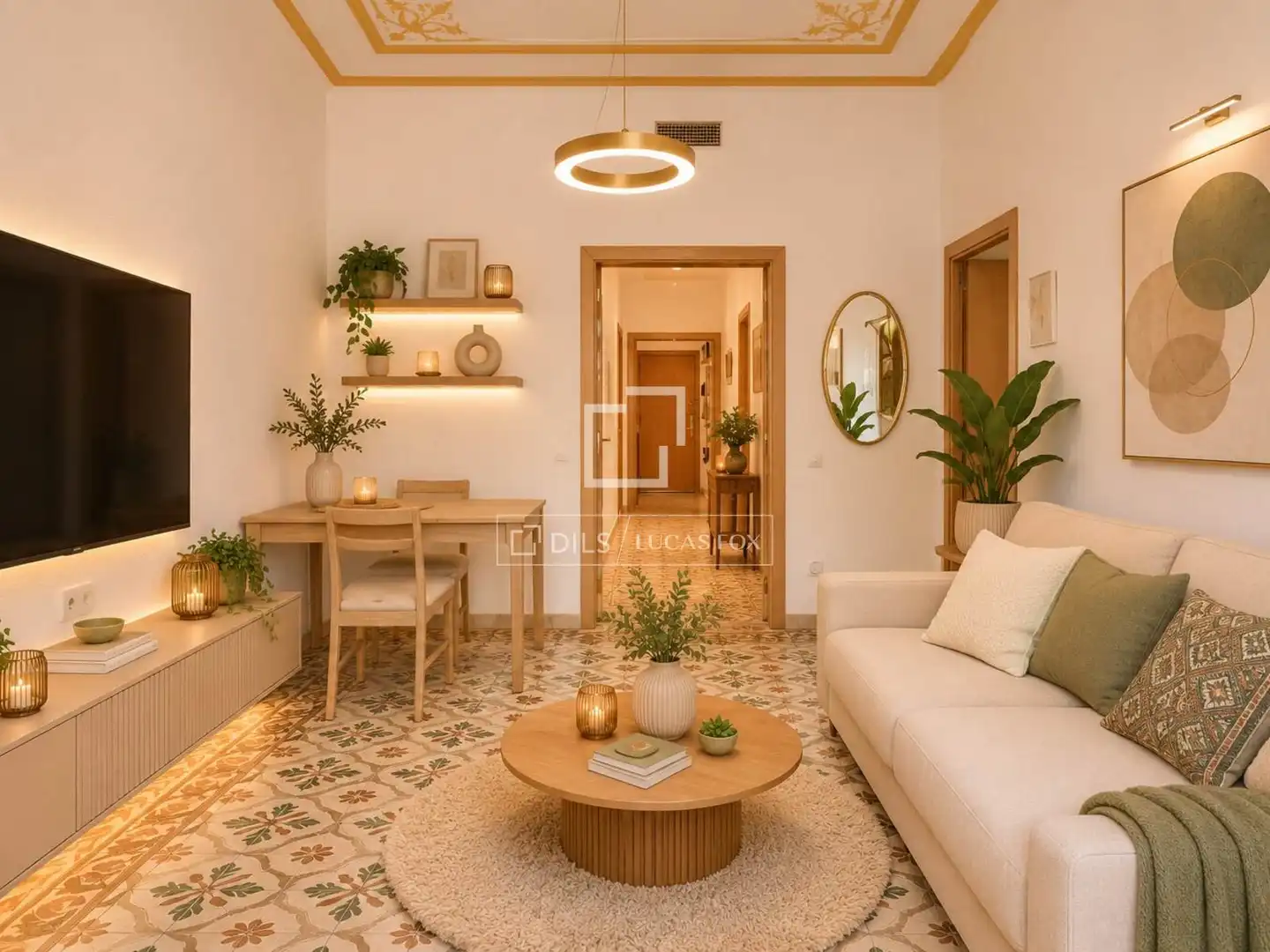 Sala d'estar de Pis en venda en Barcelona amb Aire condicionat, Calefacció i Balcó