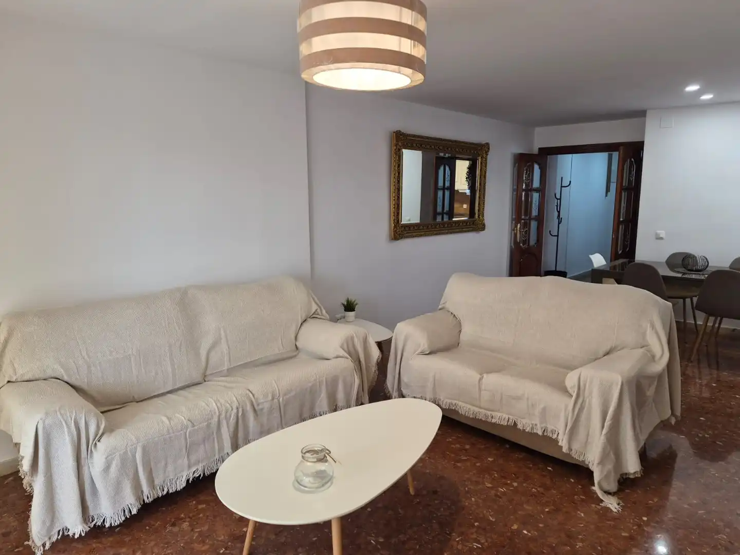 Wohnzimmer von Wohnung zur Miete in Málaga mit Klimaanlage, Heizung und Terrasse