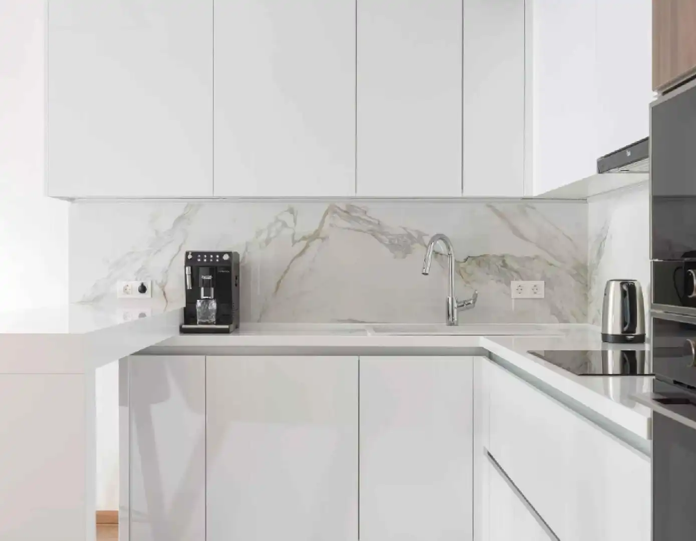 Cocina de Apartamento en venta en Tavernes de la Valldigna con Terraza, Balcón y Piscina comunitaria