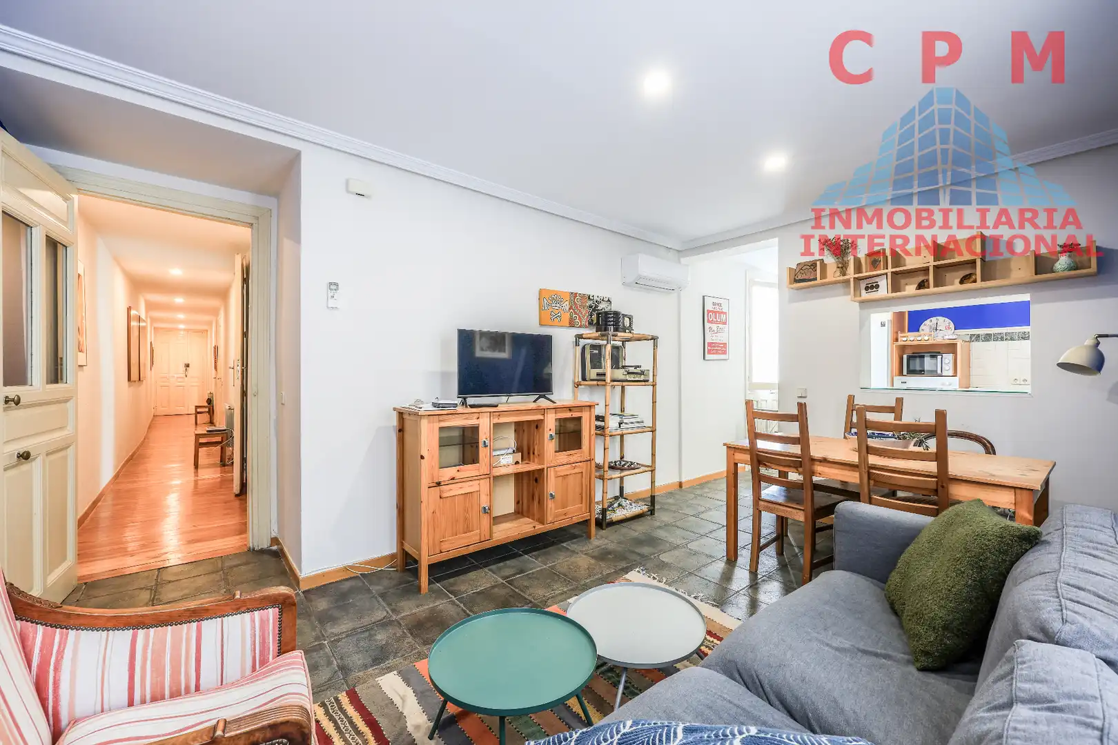 Sala de estar de Piso de alquiler en Madrid con Aire acondicionado, Calefacción y Parquet