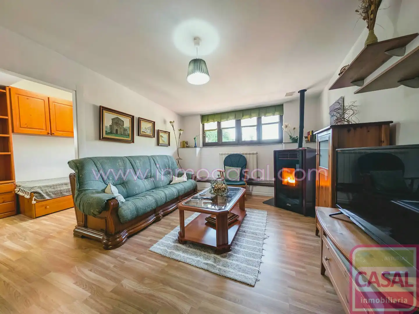 Wohnzimmer von Wohnung zum Verkauf in Mieres (Asturias) mit Heizung und Möbliert