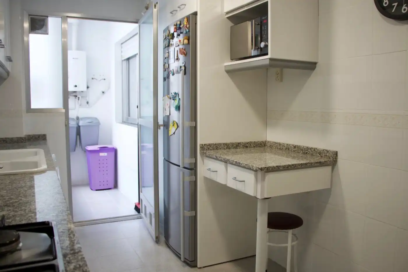 Küche von Wohnung zur Miete in Moncada mit Klimaanlage, Möbliert und Balkon