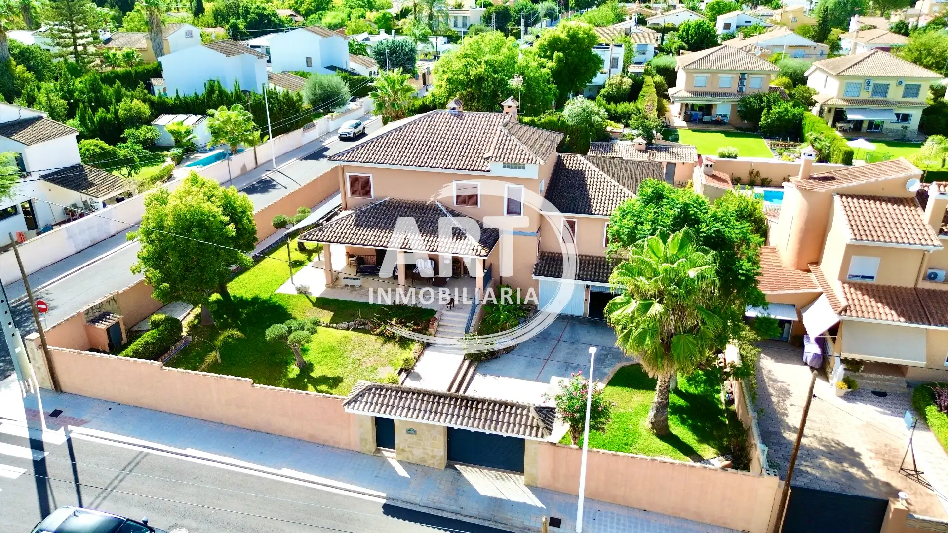 Exterior view of Houses for sale in Riba-roja de Túria  with Air Conditioner, Heating and Private garden