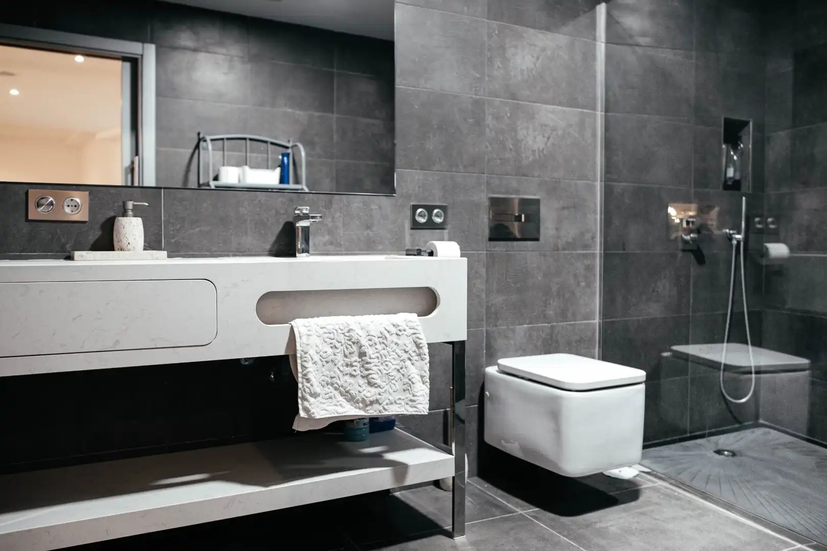 Baño de Casa o chalet de alquiler en San Bartolomé de Tirajana con Aire acondicionado, Calefacción y Jardín privado