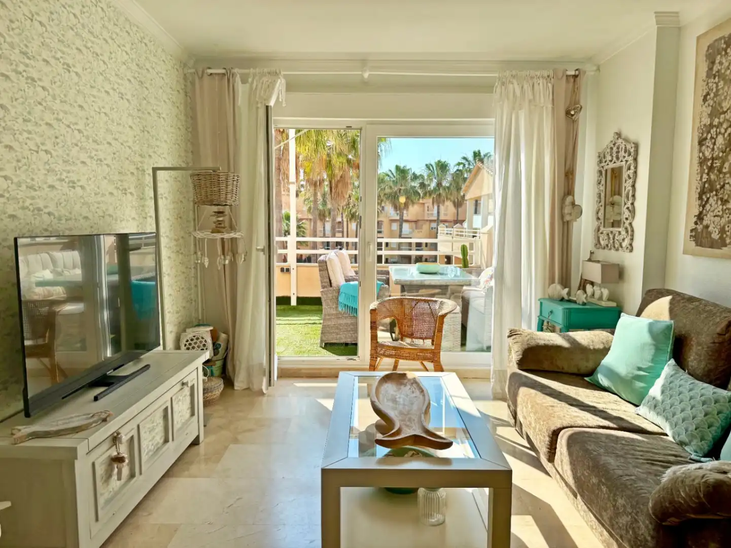 Sala d'estar de Apartament en venda en Dénia amb Aire condicionat, Calefacció i Terrassa
