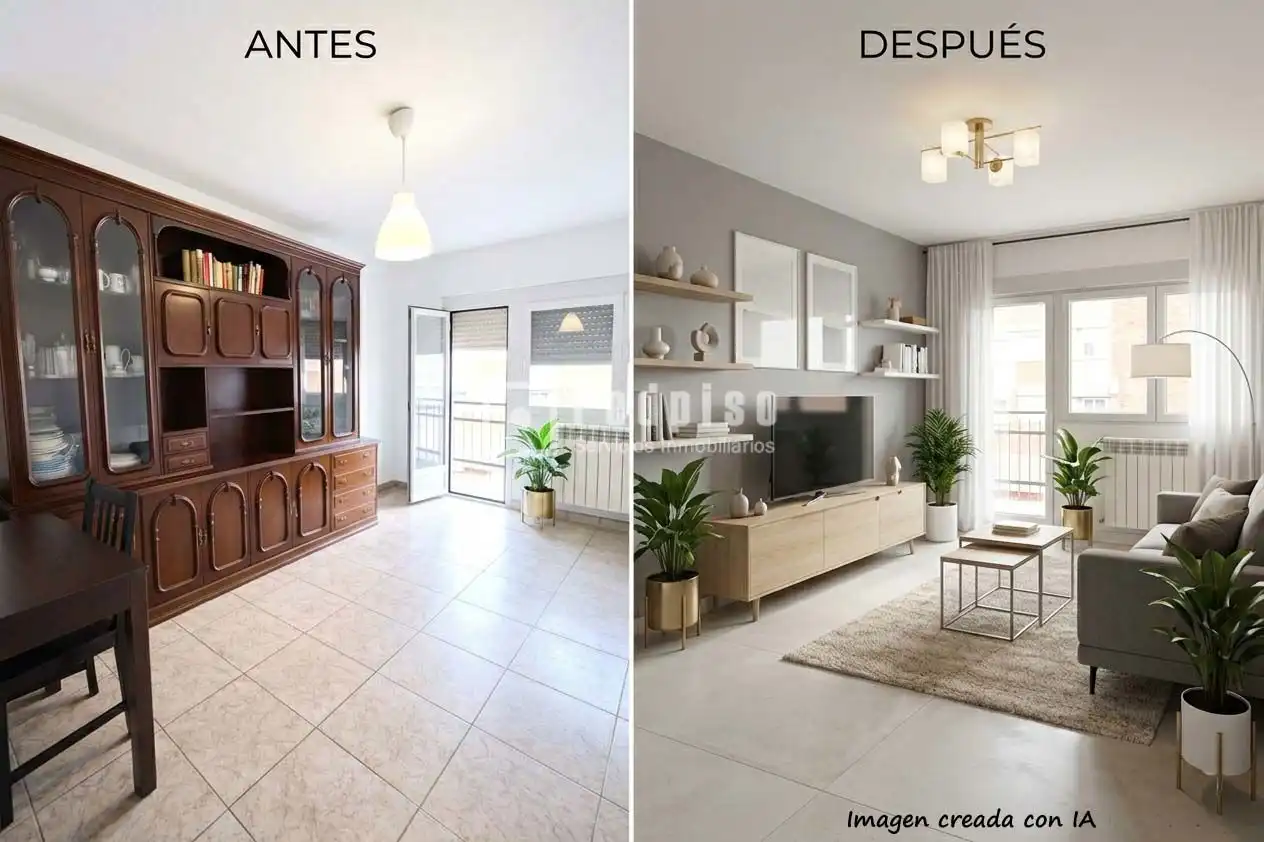 Sala de estar de Piso en venta en Madrid con Calefacción y Terraza