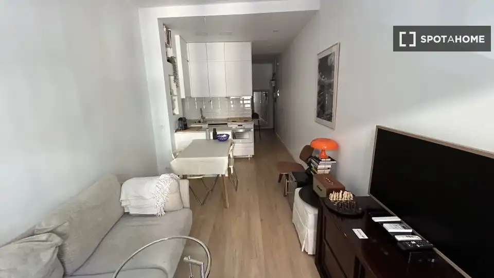 Sala d'estar de Apartament per a compartir en Madrid amb Aire condicionat, Calefacció i Terrassa