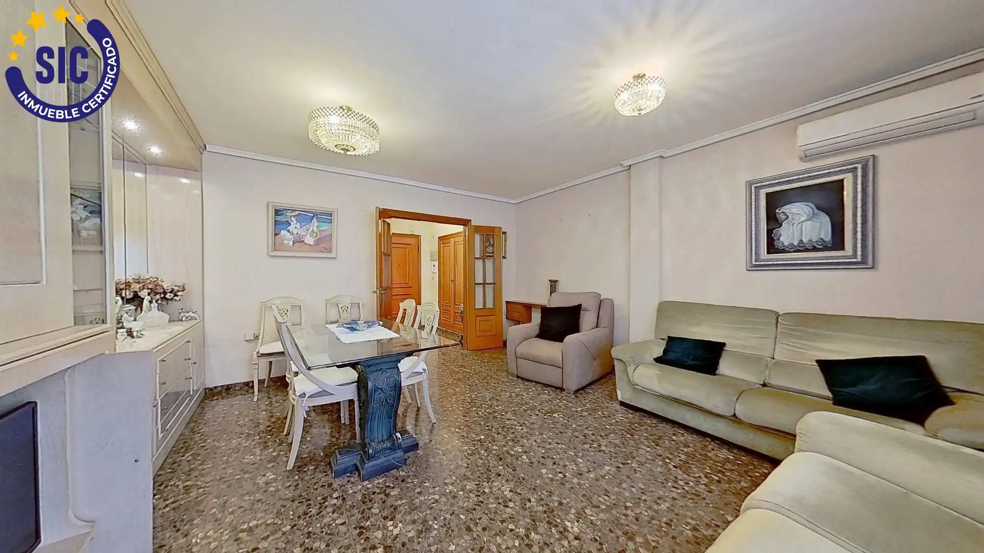 Sala de estar de Piso en venta en Valencia con Aire acondicionado, Calefacción y Balcón