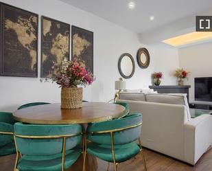 Dining room of Flat to rent in  Madrid Capital  with Air Conditioner, Heating and Furnished