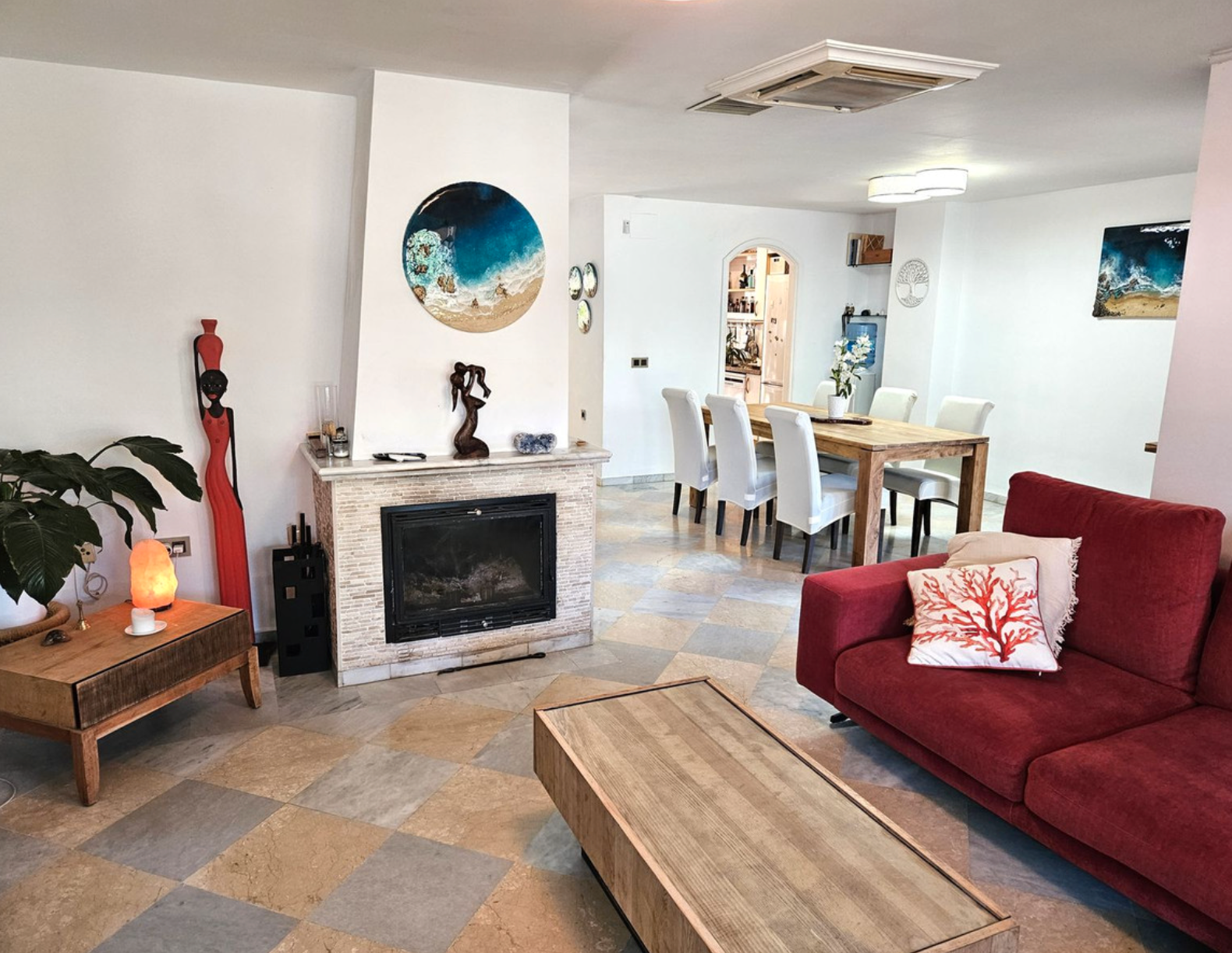 Living room of Single-family semi-detached for sale in Marbella  with Air Conditioner, Heating and Terrace