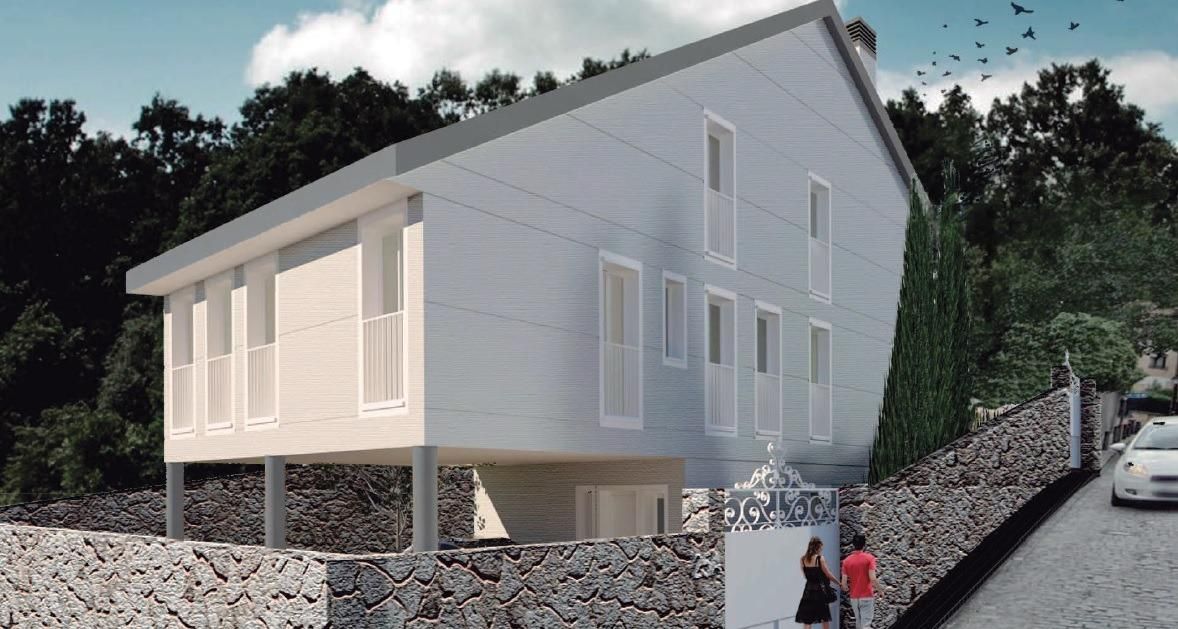 Exterior view of Single-family semi-detached for sale in San Lorenzo de El Escorial  with Air Conditioner, Heating and Private garden