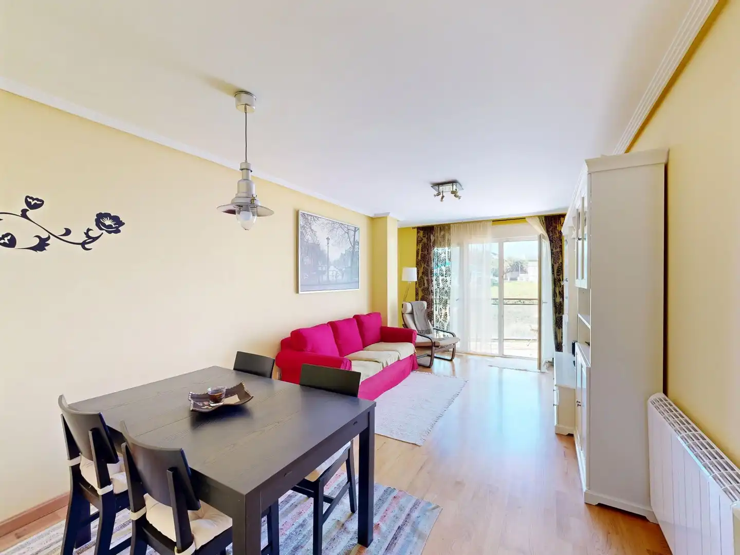 Living room of Flat for sale in Foz  with Heating, Terrace and Storage room