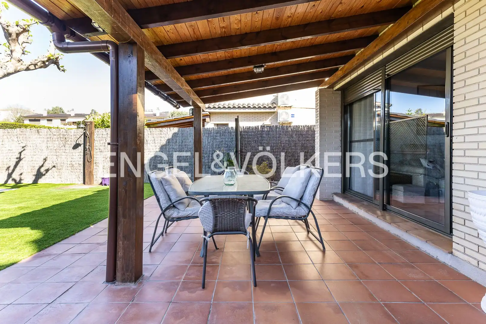 Terraza de Casa o chalet de alquiler en Sant Vicenç de Montalt con Calefacción, Jardín privado y Piscina