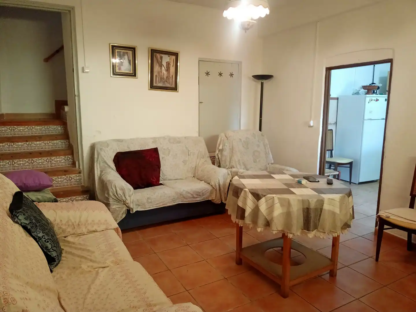 Sala de estar de Casa o chalet en venta en Cañada del Hoyo con Terraza, Amueblado y Balcón