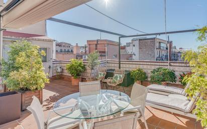 Terrace of Attic for sale in  Barcelona Capital  with Air Conditioner, Heating and Parquet flooring