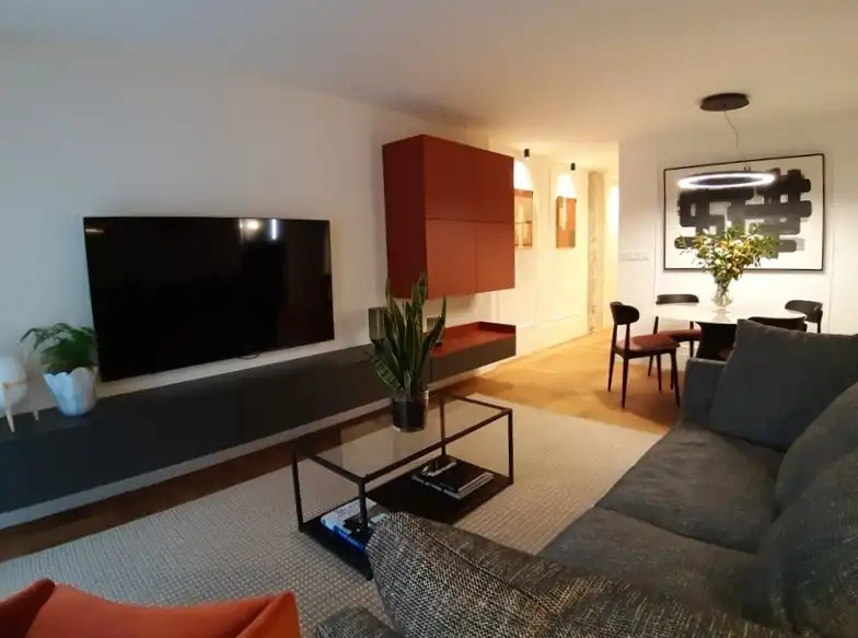 Sala de estar de Piso en venta en Bilbao  con Calefacción, Amueblado y Horno