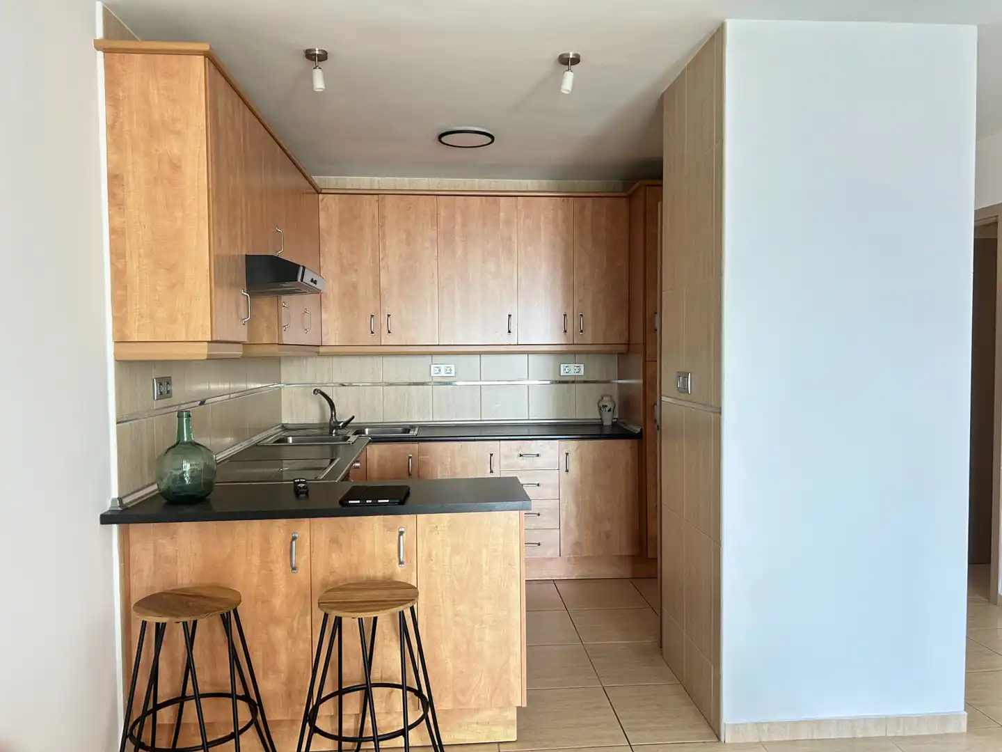 Cocina de Piso de alquiler en El Sauzal con Terraza y Amueblado