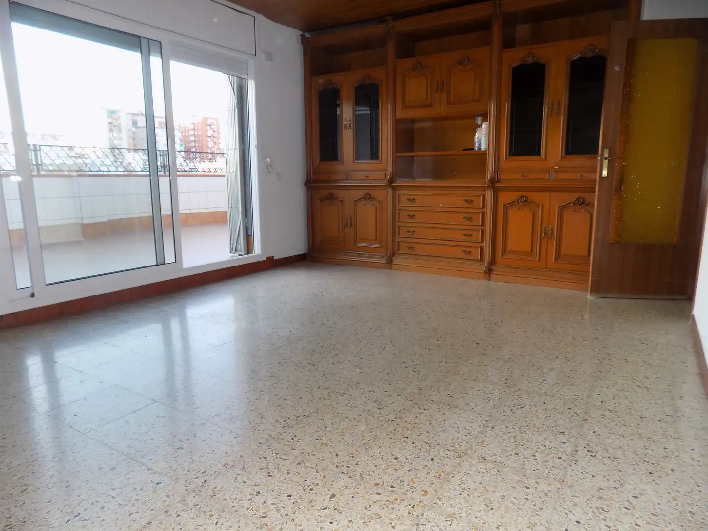 Sala d'estar de Àtic en venda en Badalona amb Aire condicionat i Terrassa