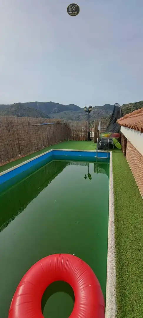 Piscina de Casa o xalet en venda en Cárcheles amb Aire condicionat, Jardí privat i Terrassa