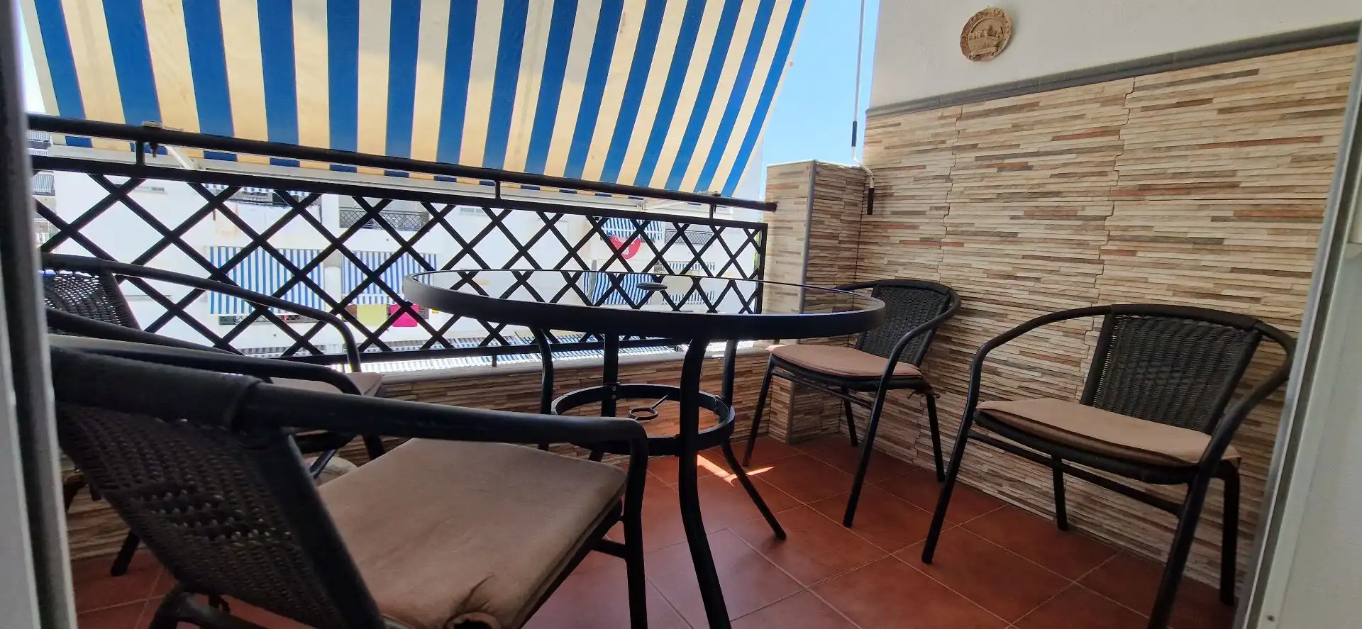 Terrassa de Apartament de lloguer en El Portil amb Moblat i Piscina comunitària