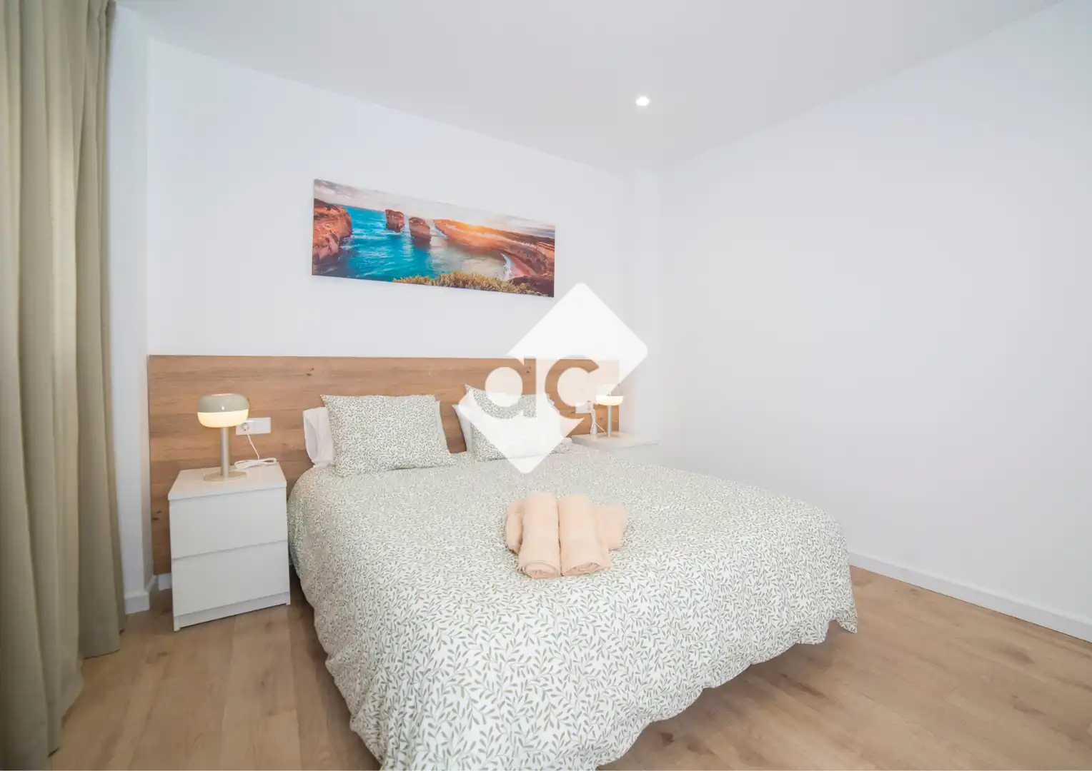 Bedroom of Flat for rent in Valencia  with Air Conditioner, Heating and Terrace