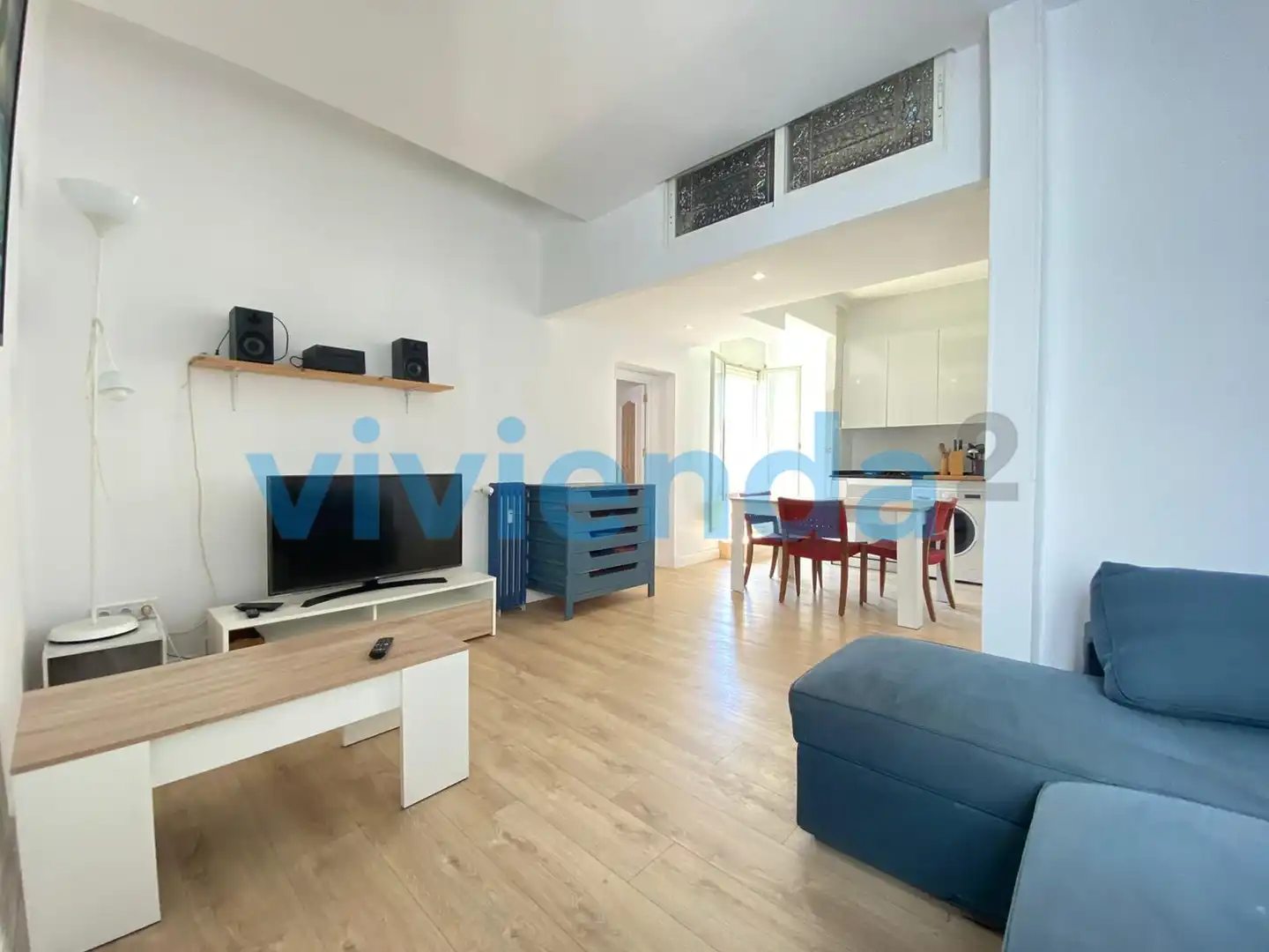 Sala d'estar de Àtic en venda en Madrid amb Aire condicionat, Calefacció i Terrassa