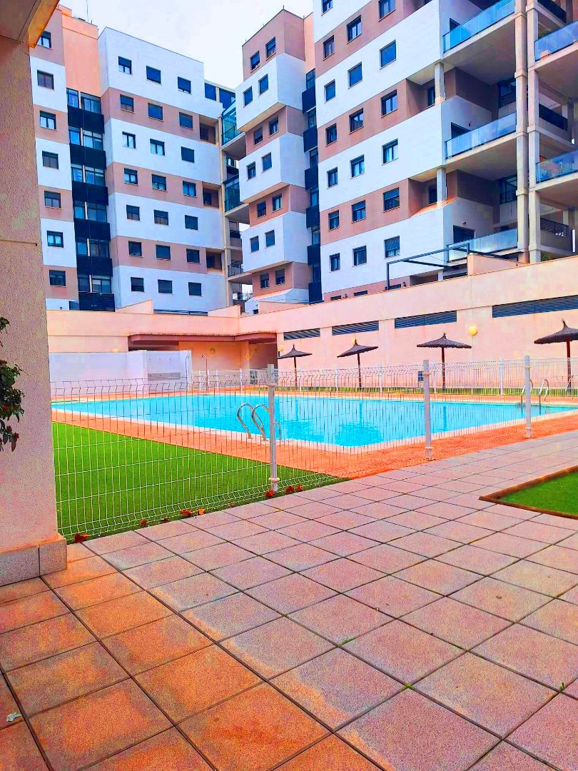 Swimming pool of Flat for sale in  Albacete Capital  with Heating, Parquet flooring and Terrace