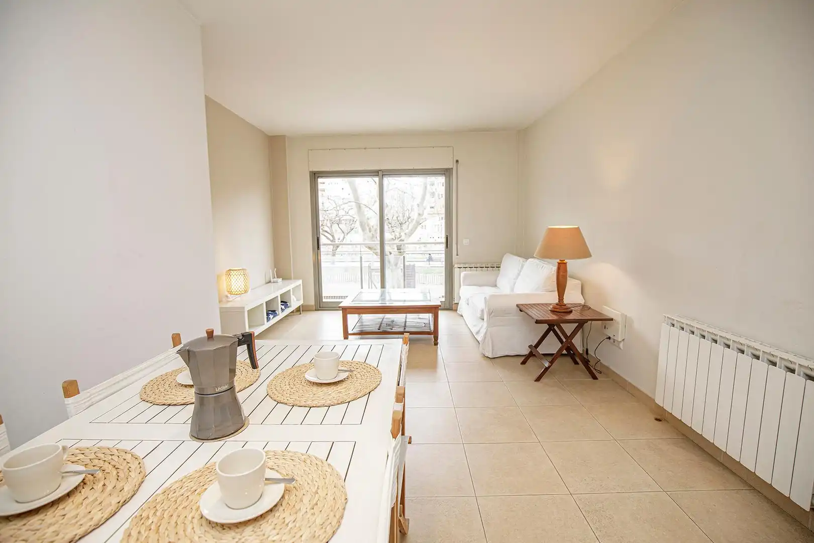 Wohnzimmer von Wohnungen zur Miete in Girona mit Heizung, Terrasse und Möbliert