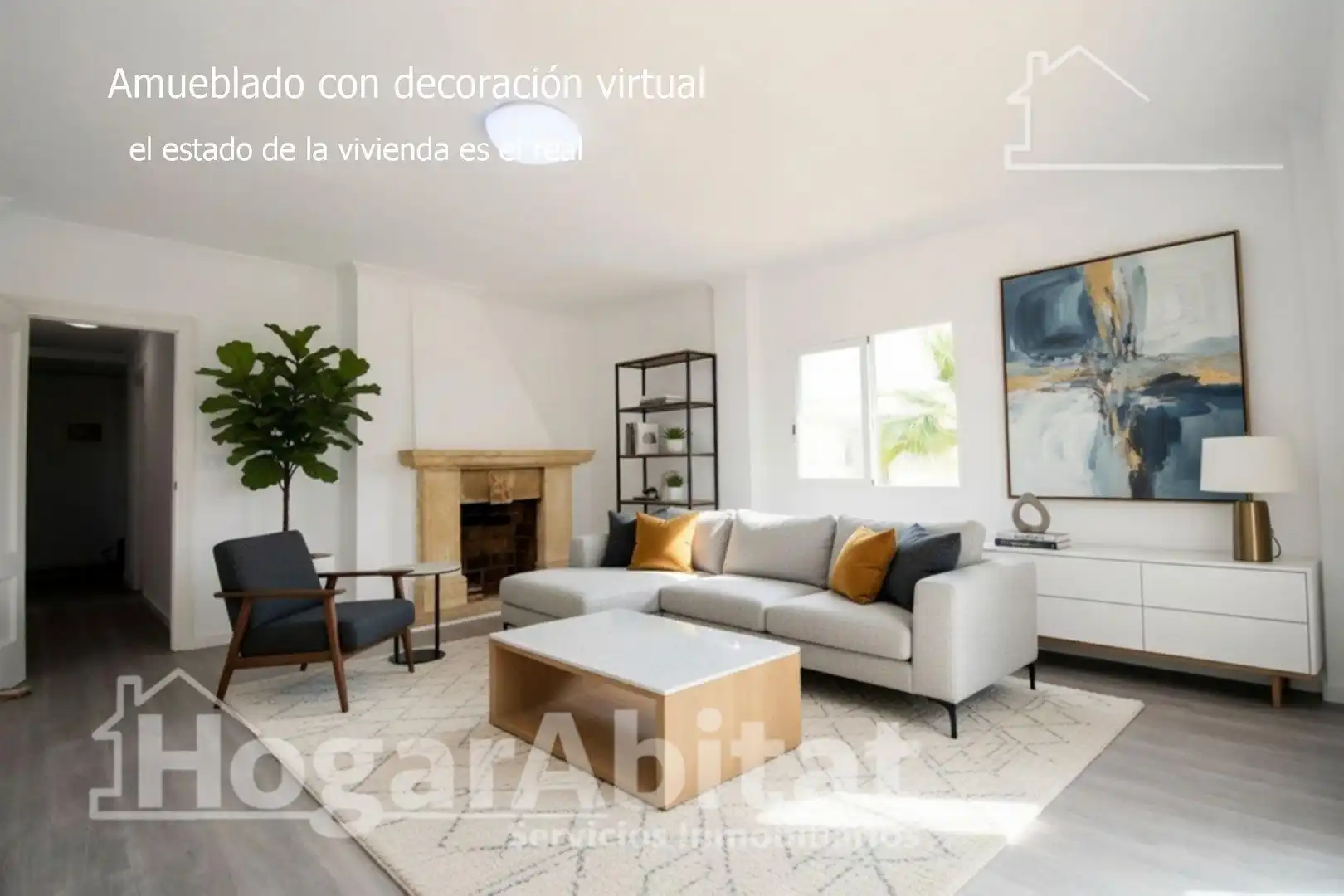 Sala d'estar de Àtic en venda en Dénia amb Calefacció, Jardí privat i Terrassa