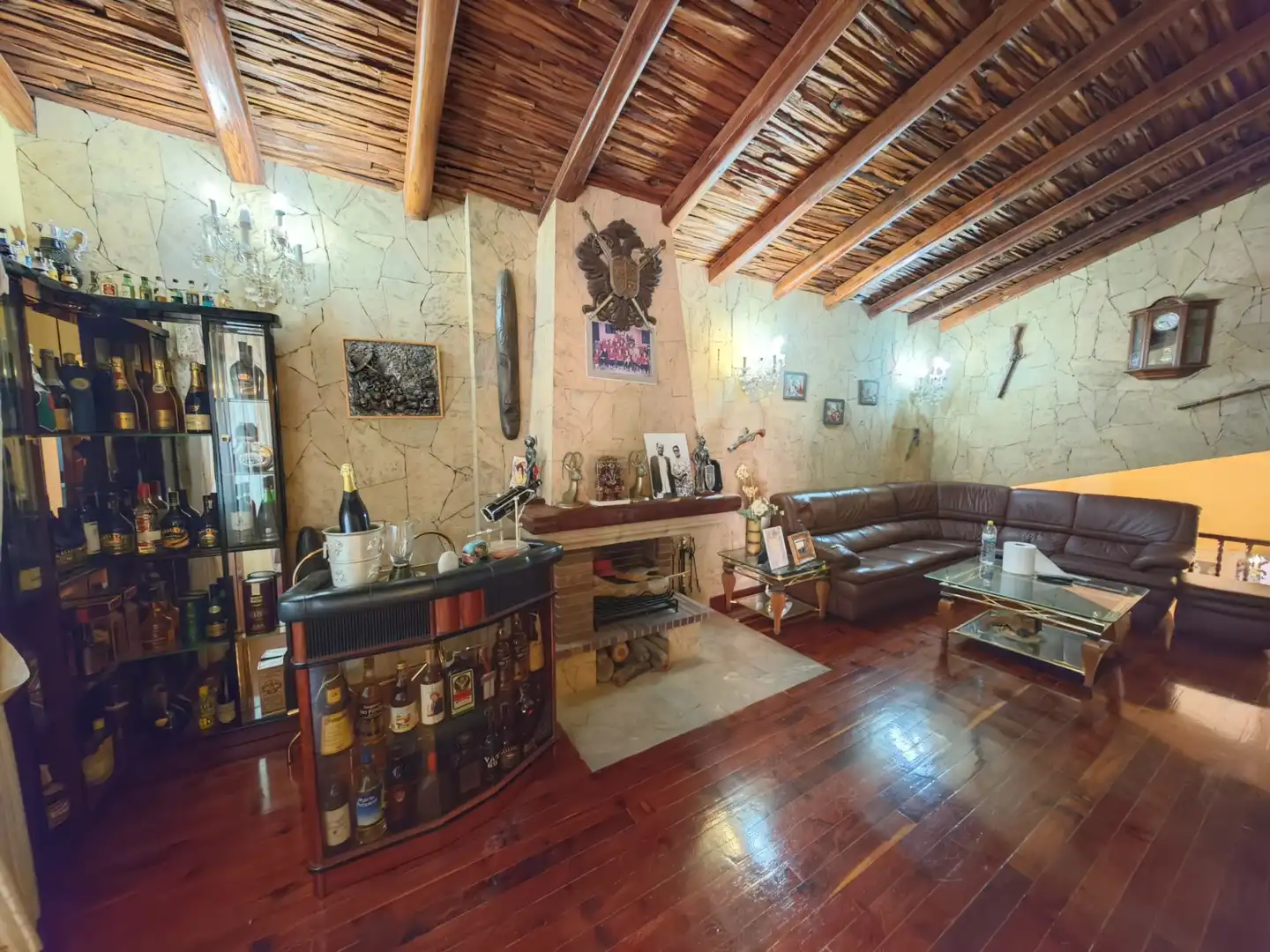 Sala d'estar de Casa o xalet en venda en San Bartolomé de Tirajana amb Aire condicionat, Jardí privat i Terrassa