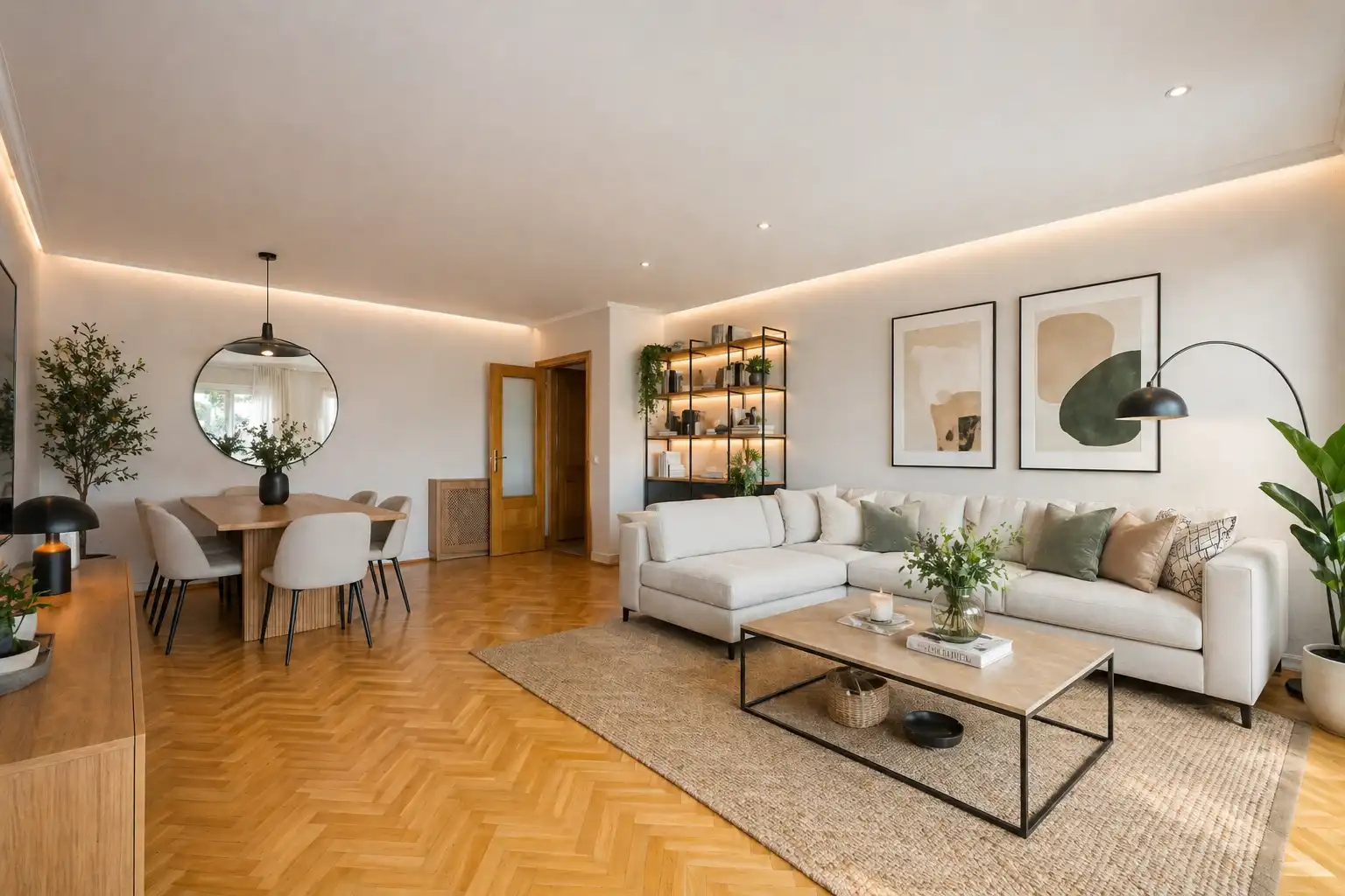 Living room of Flat for sale in Alcobendas  with Air Conditioner, Heating and Parquet flooring