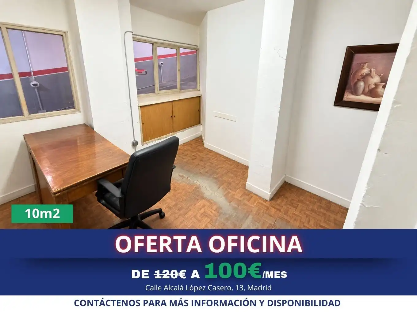 Oficina de alquiler en Ciudad Lineal