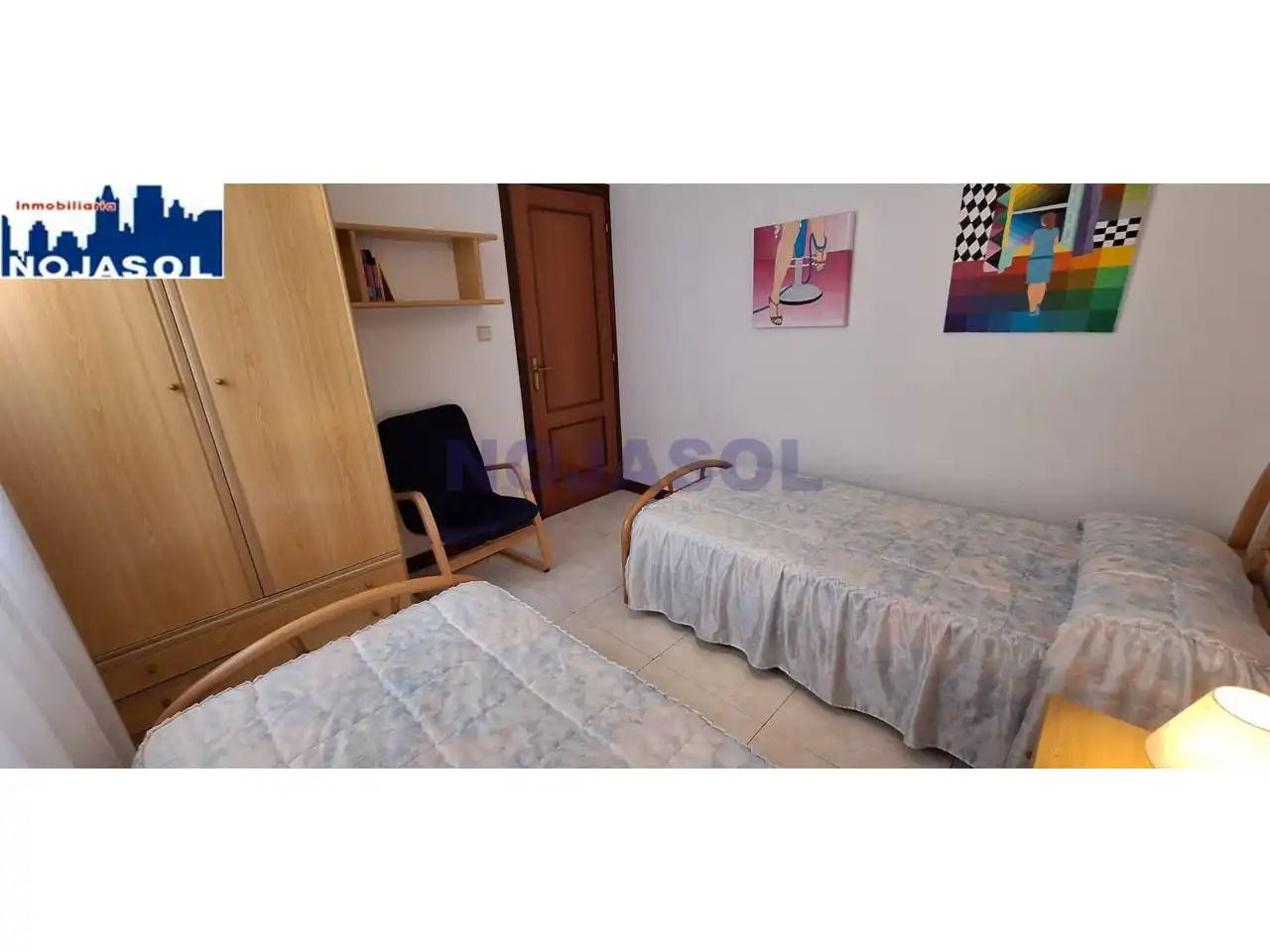 Dormitori de Dúplex de lloguer en Noja amb Calefacció, Terrassa i Moblat