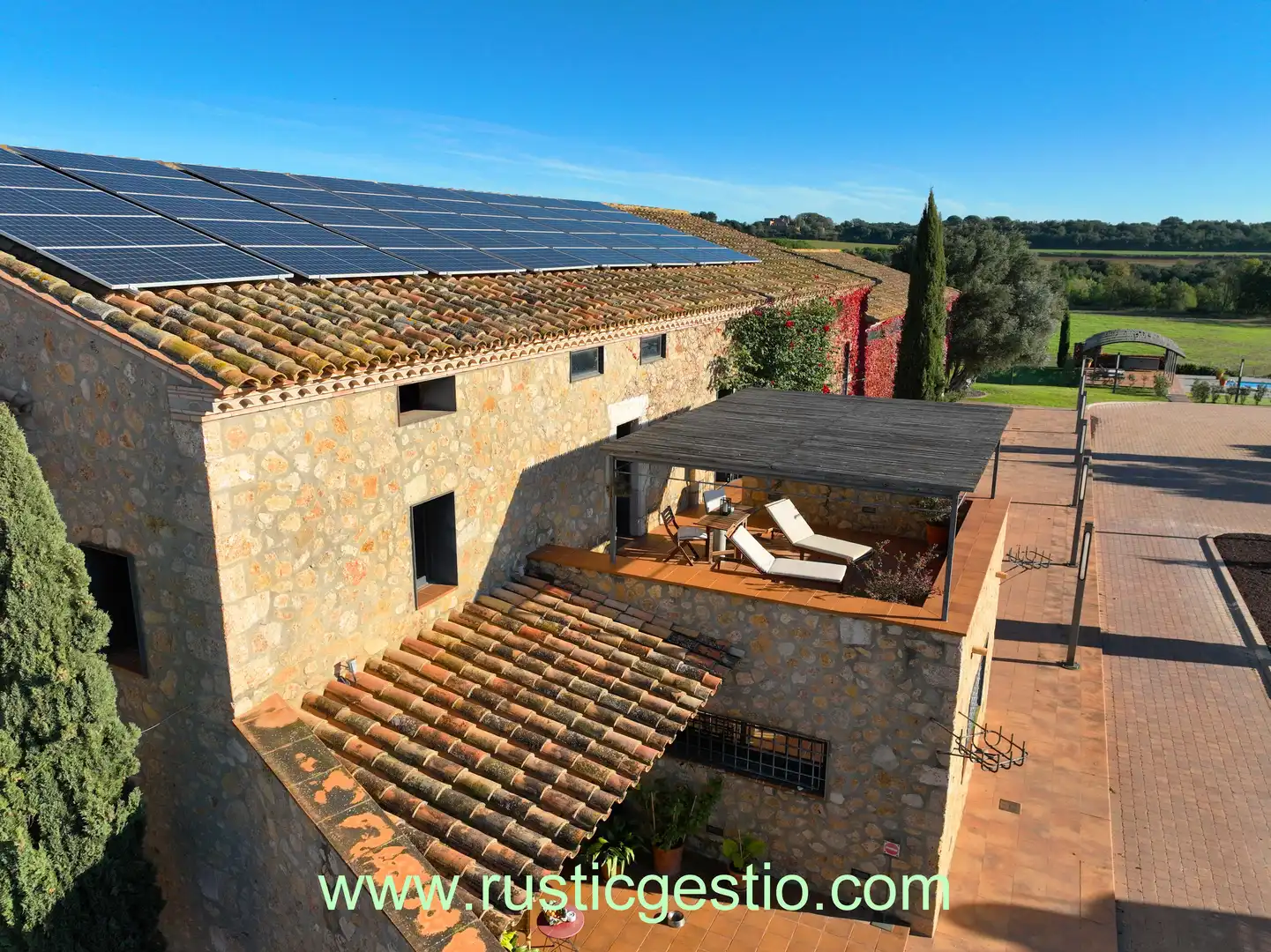 Terrace of Country homes for sale in Terrades  with Air Conditioner, Heating and Private garden