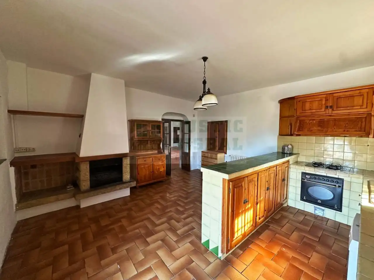 Cocina de Finca rústica en venta en Sant Joan de Mollet con Calefacción, Jardín privado y Terraza