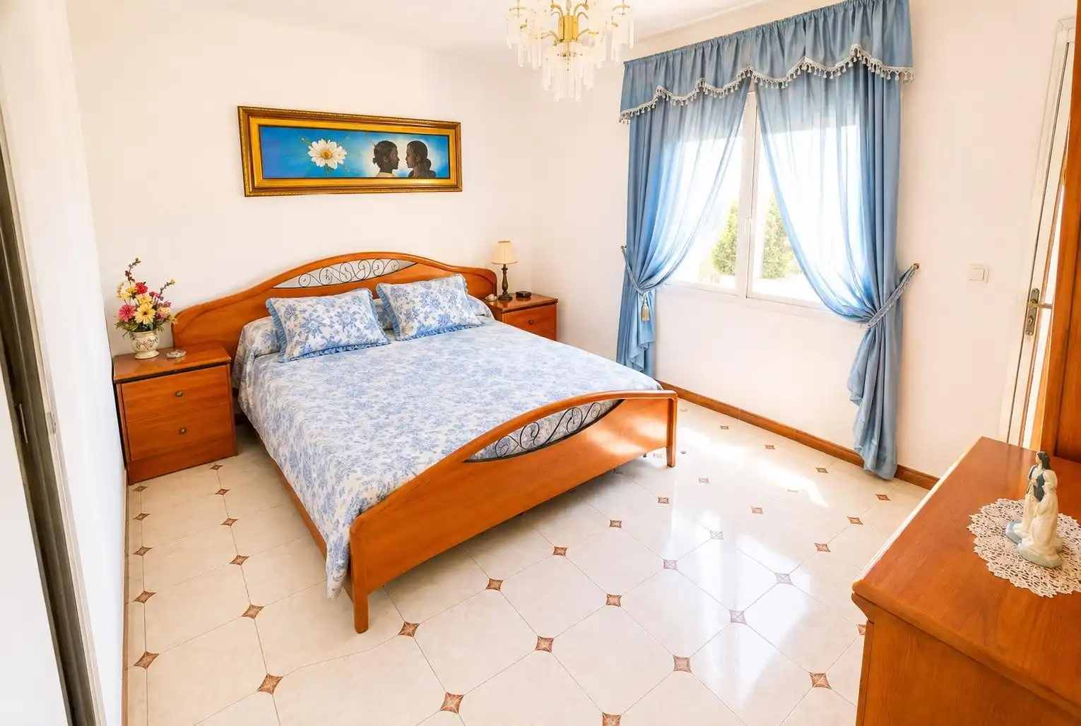 Bedroom of Houses for sale in Fuente Álamo de Murcia  with Air Conditioner, Private garden and Terrace