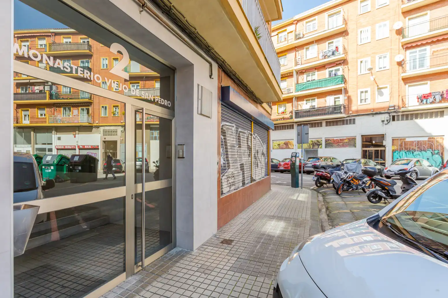Exterior view of Flat for sale in  Pamplona / Iruña  with Heating, Parquet flooring and Balcony